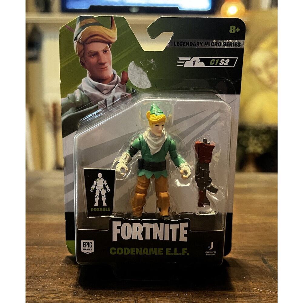 FORTNITE CODENAME E.L.F. LEGENDARY MICROSERIES 1 C1 S2 POSABLE EPIC GAMES NEW